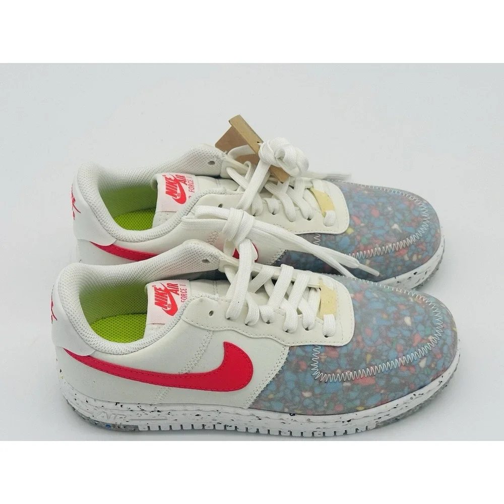 Women's Size 7 - Nike Air Force 1 Crater Summit White CT1986-100 No Box Lid